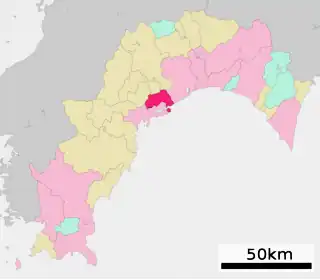 土佐市位置図