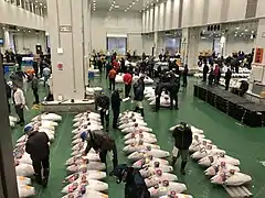 「水産卸売場棟」大物冷凍（2019年1月15日撮影）