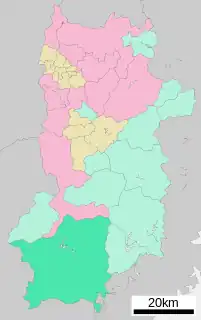 十津川村位置図
