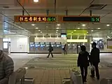 改札口（2012年1月15日）