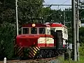 イベント時や撮影用のチャーター列車等で走ることがあったED301。（2009年）