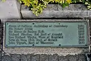 Sign at site of the scaffold (2)