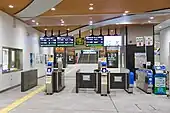 あいの風とやま鉄道線・JR高山線改札口