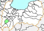 城端町の県内位置図