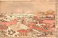 「粟津の戦い」、歌川豊春の浮世絵(1760年代)。
