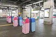 在来線・名鉄線乗換改札機（2024年1月）