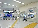 在来線・新幹線乗換改札口（2022年10月）