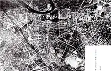 戦災間もない1946年の豊橋市街地