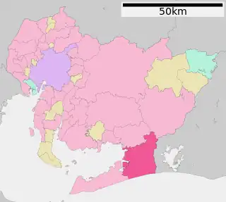 豊橋市位置図