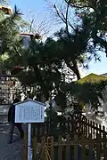 徳川家康が祭を見物した場所（東照宮（家康公）御腰掛松）
