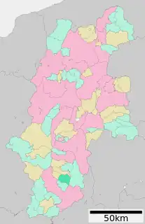 豊丘村位置図