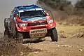 デザートレースのトヨタ・ハイラックス