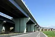 ジャンクション外側は新緑をイメージした薄緑で着色。