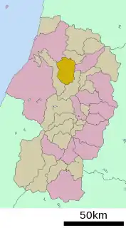 戸沢村位置図