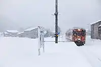 冬のプラットホーム