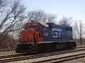 GTW GP38-2 機関車4926（2008年4月、ミシガン州パビリオン）