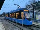 2車体連接車9両(2701 - 2709)を導入。「T2.7形」とも呼ばれる。(2021年撮影)
