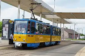 ゴータ市電の主力車両・KT4D(2021年撮影)
