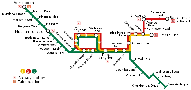 トラムリンク路線図