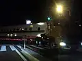 深夜に浜松工場へ搬送・納車されるN700系車両（2007年10月24日 浜松市中央区内）