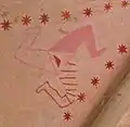 エストニアの教会に描かれた三脚巴