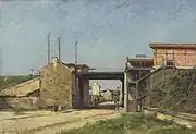 モンテンポワヴル通りの環状鉄道の駅(1888)