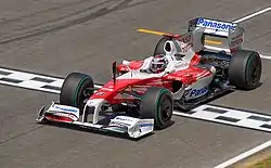 2009年スペインGPでのTF109ヤルノ・トゥルーリがドライブ