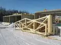 プレハブの木造トラス(フィンランド)