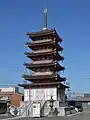 2001年完成の五重塔