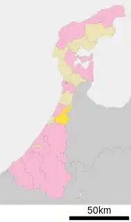 津幡町位置図