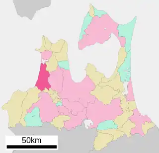 つがる市位置図