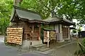 調宮天神社（手前）と金毘羅神社（奥）