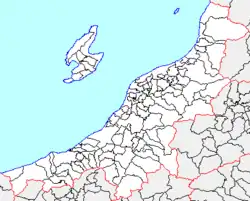 月潟村の県内位置図