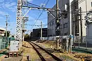 ホーム跡（2018年12月）