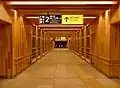 南口改札内通路（2018年7月22日）