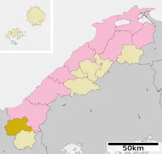 津和野町位置図