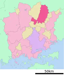 津山市位置図