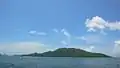 西北側の海から眺めた東竜洲