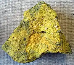 Tungstite on ferberite