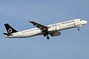 エアバスA321-200（スターアライアンス塗装）