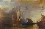 『ポリュペモスをあざ笑うオデュッセウス』1829年、ナショナル・ギャラリー所蔵