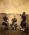 クリミア戦争に参加したズアーブ兵将校と兵士（1855年）