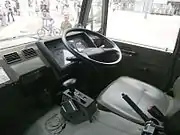 新型の運転席