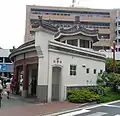 横浜中華街に設置された公衆トイレ