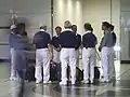 活動中の慈済ボランティアー