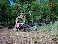 ウクライナ軍のDShKM-TK機関銃。