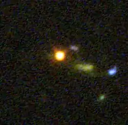 HUDF内で最も遠い恒星のUDF 2457。