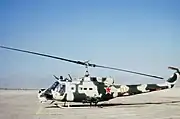 Mi-24風の塗装・改造を施されたUH-1ヘリコプター（1985年）