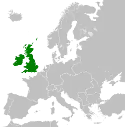 イギリスの位置
