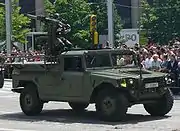 ミストラル地対空ミサイルを搭載したスペイン陸軍のVAMTAC